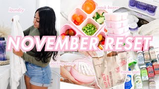 November Monthly Reset Routine Trader Joes Haul Snack Boxes Laundry  Roxy James monthlyreset [upl. by Suiravad]