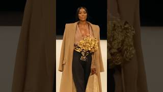 Naomi Campbell closing the Balmain FallWinter 2024 Menswear Show [upl. by Eniloj69]