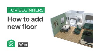 How to add new floor  WEB platform  Planner 5D tutorial for beginners [upl. by Yrrab746]