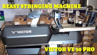 Stringing Machine Victor VE 50 Pro Badminton amp tennis  mesin senar digital [upl. by Myk339]