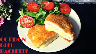 CORDON BLEU MAISON AU FROMAGE A RACLETTE RECETTE FACILE [upl. by Boice]