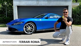 Ferrari Roma V8 Gran Turismo mit 620 PS im Test  Review  Autobahn  2021 [upl. by Annej]