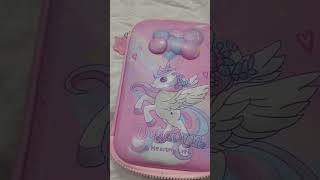 Mesho haul on legerity unicorn 3D cover EVA pencil case large case [upl. by Mcconaghy]