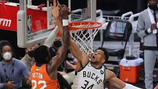 Giannis UNREAL BLOCK with 115 left in CLUTCH Time 🤯 [upl. by Llenej64]