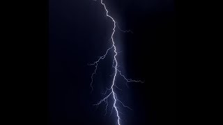 Lightning Thunder Strike Sound Effect On Black Background Screen [upl. by Novelc]