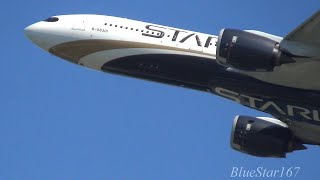 STARLUX Airlines Airbus A330900 B58301 takeoff from KIXRJBB Osaka  Kansai RWY 06R [upl. by Dhar820]