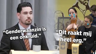 Raadsleden lopen HUILEND weg na antiwoke speech FVD [upl. by Nnylcaj]