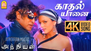 Kadhal Yaanai  4K Video Song  காதல் யானை  Anniyan  Vikram  Shankar  Harris Jayaraj  Ayngaran [upl. by Rolanda103]