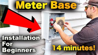 Meter Base Installation In 14 Minutes FAST And EASY [upl. by Sharos49]