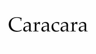 How to Pronounce Caracara [upl. by Yekcir]