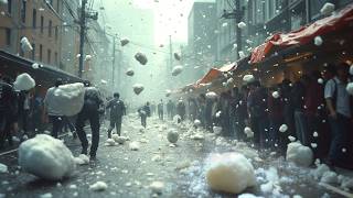 Stones are Hitting Japan Storm with Huge Hail rages in Hachioji Tokyo [upl. by Kahn]