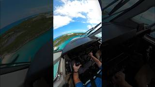 Landing in Staniel Cay Bahamas 🇧🇸 aviation pilotlife kingair gopro landing bahamas exuma [upl. by Enael]