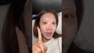 Trying the viral CLEAR sheet mask on my 6 HOUR FLIGHT😱 sheetmask koreanskincare viral [upl. by Euqinue]