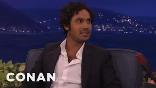 Kunal Nayyars DeadOn Jesse Eisenberg Impression  CONAN on TBS [upl. by Aleetha]