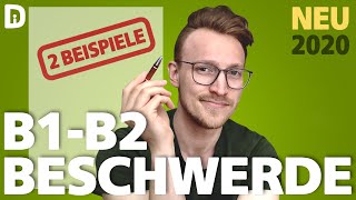 B2 Brief schreiben Beschwerdebrief  telc B1 B2 Beispiele [upl. by Macur492]