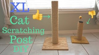 How To Fix A Cat Scratching PolePost for Under 6  DIY HOWTO [upl. by Enirahtac]