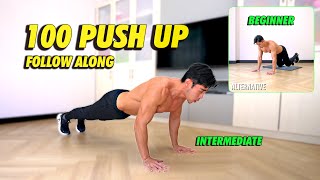 Guided 100 Push Up Workout [upl. by Nwahsak231]