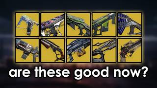 These exotic weapons got buffs in TFS should you care at all [upl. by Irami]