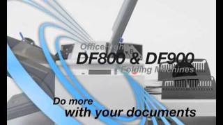 Pitney Bowes DF800 amp DF900 mail folding machines demo video [upl. by Besnard882]