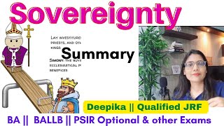 Sovereignty  What is Meaning and Definition of Sovereignty  Deepika [upl. by Reffinej]