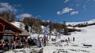 Skiing in Risoul and Vars  France  Snow Show 2024 4k [upl. by Eesak982]