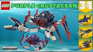 Purple Crustacean LEGO 31088 Digital Build [upl. by Utas]