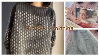 TENSEN 完成しました🎉【編み物記録🧶】amuhibi KNIT BOOK 2ndさくらんぼセーター🍒のお話 [upl. by Eserehc]