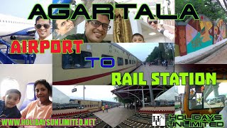 Agartala Airport To Agartala Railway Station Journey  Agartala Airport To Agartala Rail Station [upl. by Yelha988]