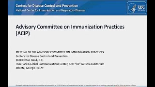 September 12 2023 ACIP Meeting  Welcome amp COVID19 Vaccine Safety [upl. by Casie]