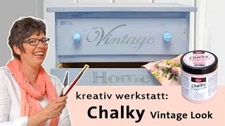 Tutorial selfmade Shabby Chic mit Chalky Vintage Look [upl. by Medwin]