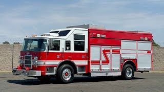 1999 Pierce Tilt Cab Walk In Commercial Rescue Fire Truck For Sale [upl. by Glenine246]