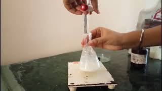 Estimation of titratable acidity in curd by Moitrayee Devi [upl. by Hennie691]