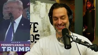 Chris DElia Reacts to Donald Trump Honoring Arnold Palmers Memory [upl. by Dahlstrom]