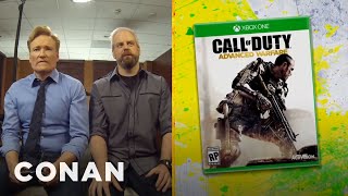 Clueless Gamer Conan Reviews quotCall Of Duty Advanced Warfarequot  CONAN on TBS [upl. by Inele]