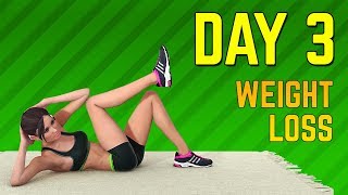 Day 3  Daily Weight Loss Routine 136 calories [upl. by Eatnod]