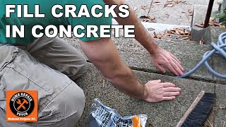 How to Repair Cracks in Concrete [upl. by Vittoria]