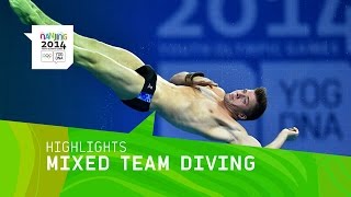 International Mixed Team Diving  Highlights  Nanjing 2014 Youth Olympic Games [upl. by Ian81]