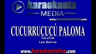 Karaokanta  Lola Beltrán  Cucurrucucú paloma [upl. by Ailla]