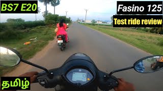 Yamaha Fasino 125 BS7 OBD2 E20 2023 modeltest ride review118 lakhs 🤯66kmpl😎mileageதமிழ் [upl. by Frans411]