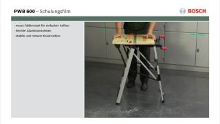 Tutorial Arbeitstisch PWB 600 von Bosch [upl. by Annazus391]