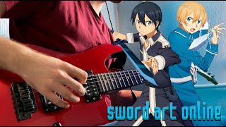 Sword Art Online  Swordland Main Theme  GUITAR  SHORT VER [upl. by Nemaj369]