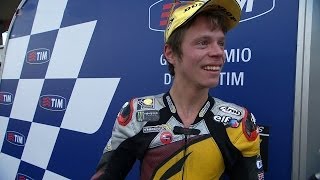 Moto2™ Mugello 2014  Tito Rabat interview [upl. by Ayhtnic77]