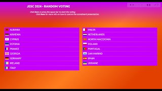 JESC 2024  RANDOM VOTING [upl. by Dorella]