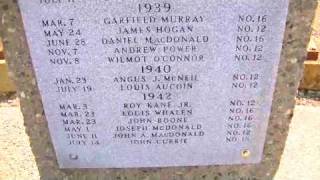 Coal Miners Memorial  Colliery Lands Park New WaterfordNova Scotia Music Andrew White [upl. by Jerri]