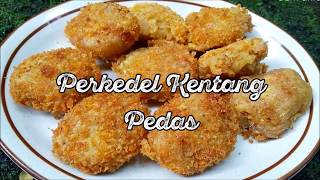 Resep Perkedel Kentang Pedas pakai Bubuk Cabe Aida  Rasanya PEDAS [upl. by Lorilee]