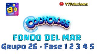 CodyCross Grupo 26 Fase 1 2 3 4 5 Fondo del mar [upl. by Nnael827]