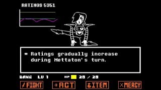 Undertale Mettaton EX No Damage Pacifist Full Fight [upl. by Yrrag]