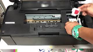 DTF direct to film DAILY MAINTENANCE EPSON L1800 [upl. by Revart]