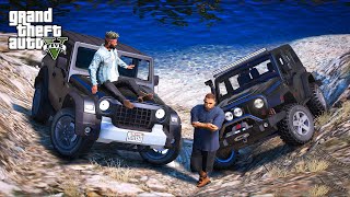 Mahindra Thar Offroad Race  GTA 5 Web Series Malayalam [upl. by Hagar]