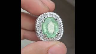 Natural Yellowish Green Paraiba Tourmaline Mozambique None 710 carats memo GRI lab tourmaline [upl. by Adnilab]